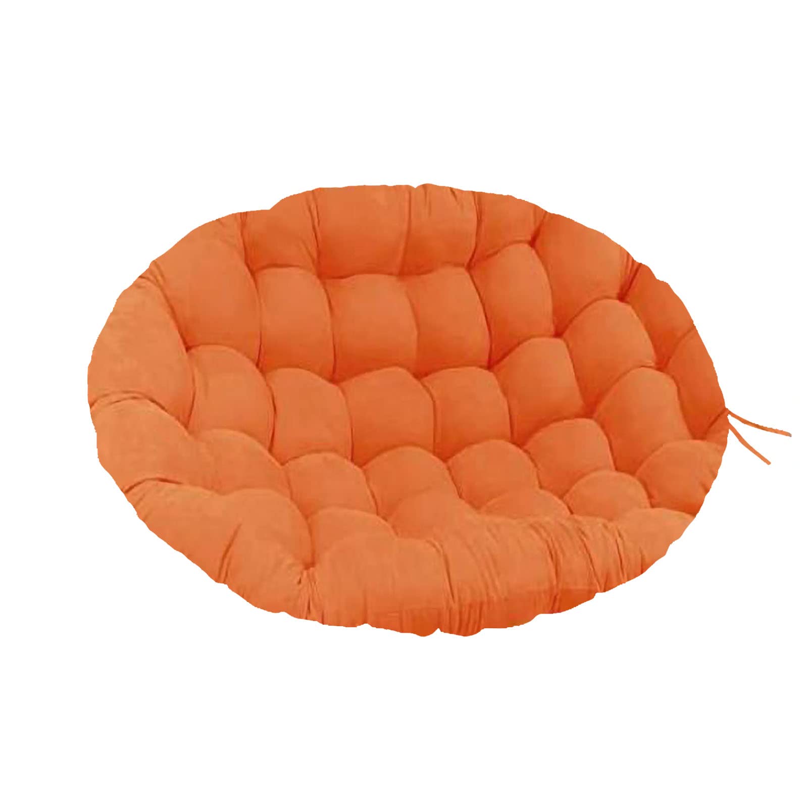 Cojines redondos impermeables para silla oscilante para exteriores, color naranja, 140 x 140 cm, para todo tipo de clima, cojín para casa, mecedora doble, repuesto de temporada para primavera/verano,