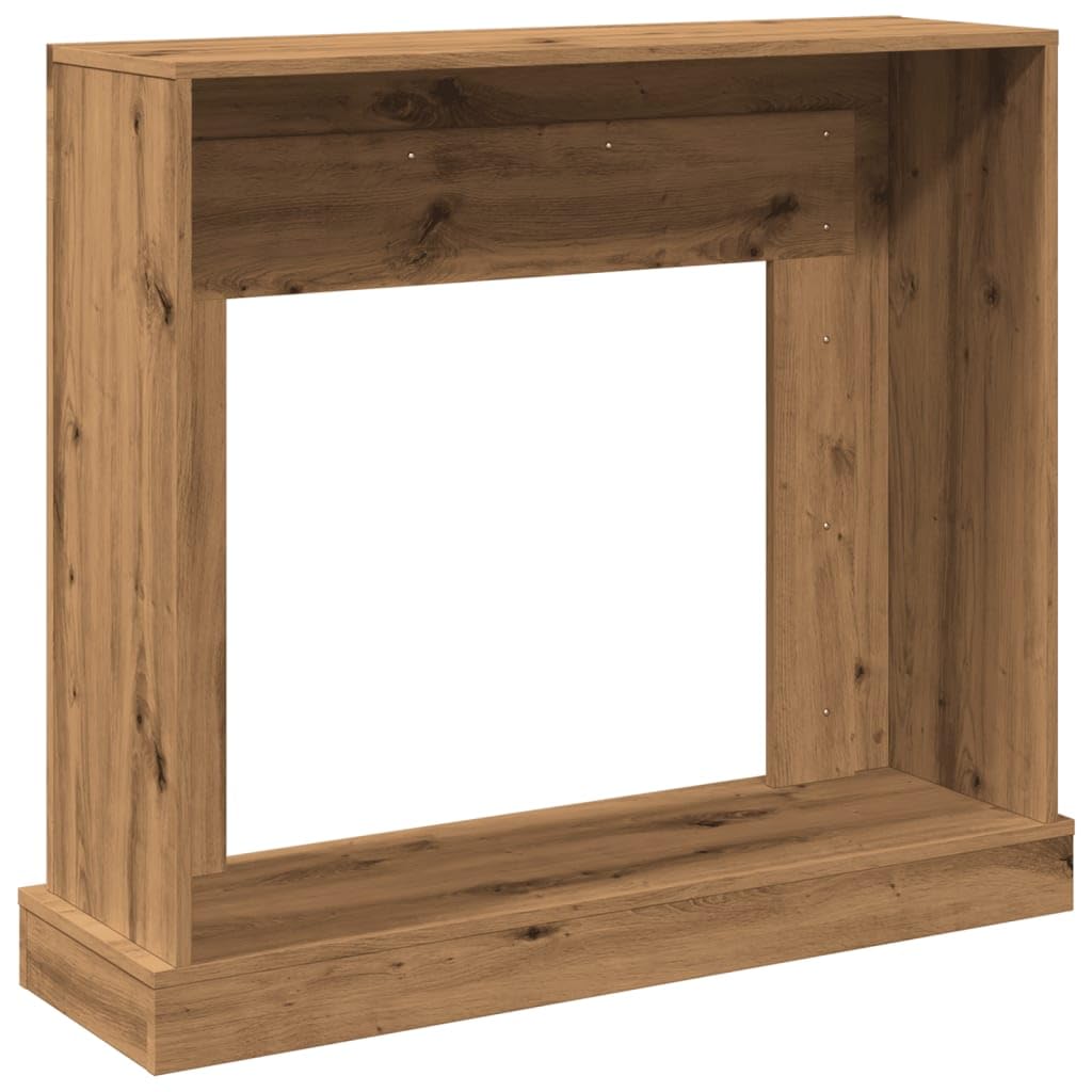 Gecheer Cornice per Camino, Design Funzionale con Ripiano e Compatibilità LED 100x30x87,5 cm in Truciolato per Soggiorno e Salotto