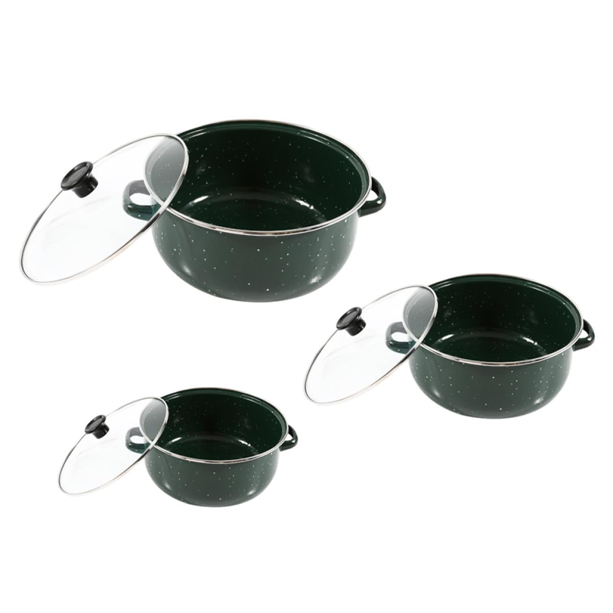Casseroles en émail vert Angoily : finis les plats froids au bureau avec ces poêles portables