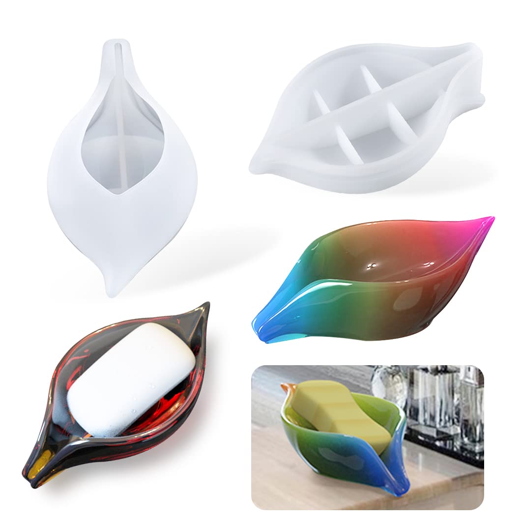 Moule Silicone Porte-Savon Pour Résine Époxy - 12.5x9.5x2.5cm - DIY Créatif