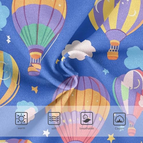 Wusikd Hot Air Balloons Girls' Underwear Cotton Colorful Star Girls Briefs Soft Toddler Underwear 2T3