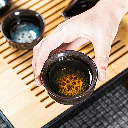 FCYIXIA Juego de té de Viaje Cerámica Esmalte de cerámica Tetera Taza de té Gaiwan Porcelana Teteras Ketteras Juegos de… - Imagen 7