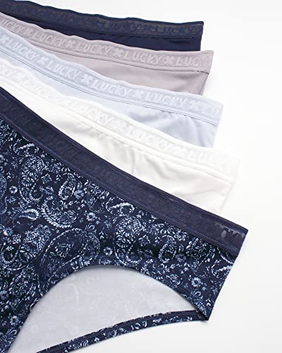 Image of Lucky Brand Women's Underwear - 5 Pack Microfiber Hipster Briefs (S-XL)