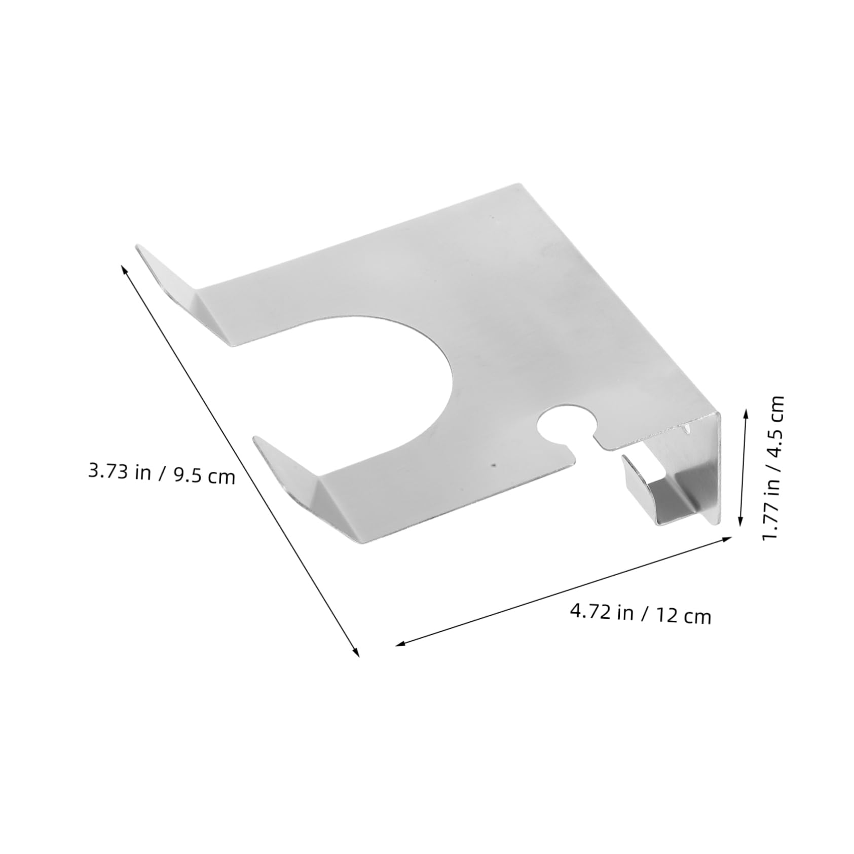 Ciieeo Hair Dryer Holder for Bathroom Wall Mount Hair Dryer Rack Stainless Steel Modern Design