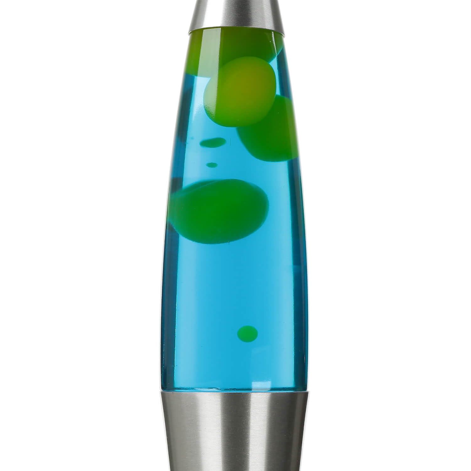 Licht-Erlebnisse Lampada di lava blu giallo, argento, lampada di lava, lampada d'atmosfera, soggiorno, altezza 42 cm, G9, lampadina inclusa, rilassante, calmante, lampada di lava moderna JENNY