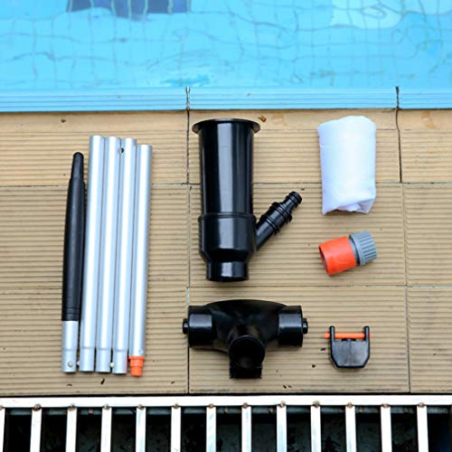 Yardwe 1 conjunto de limpador de piscina portátil, aspirador de pó de piscina, reutilizável, ferrame