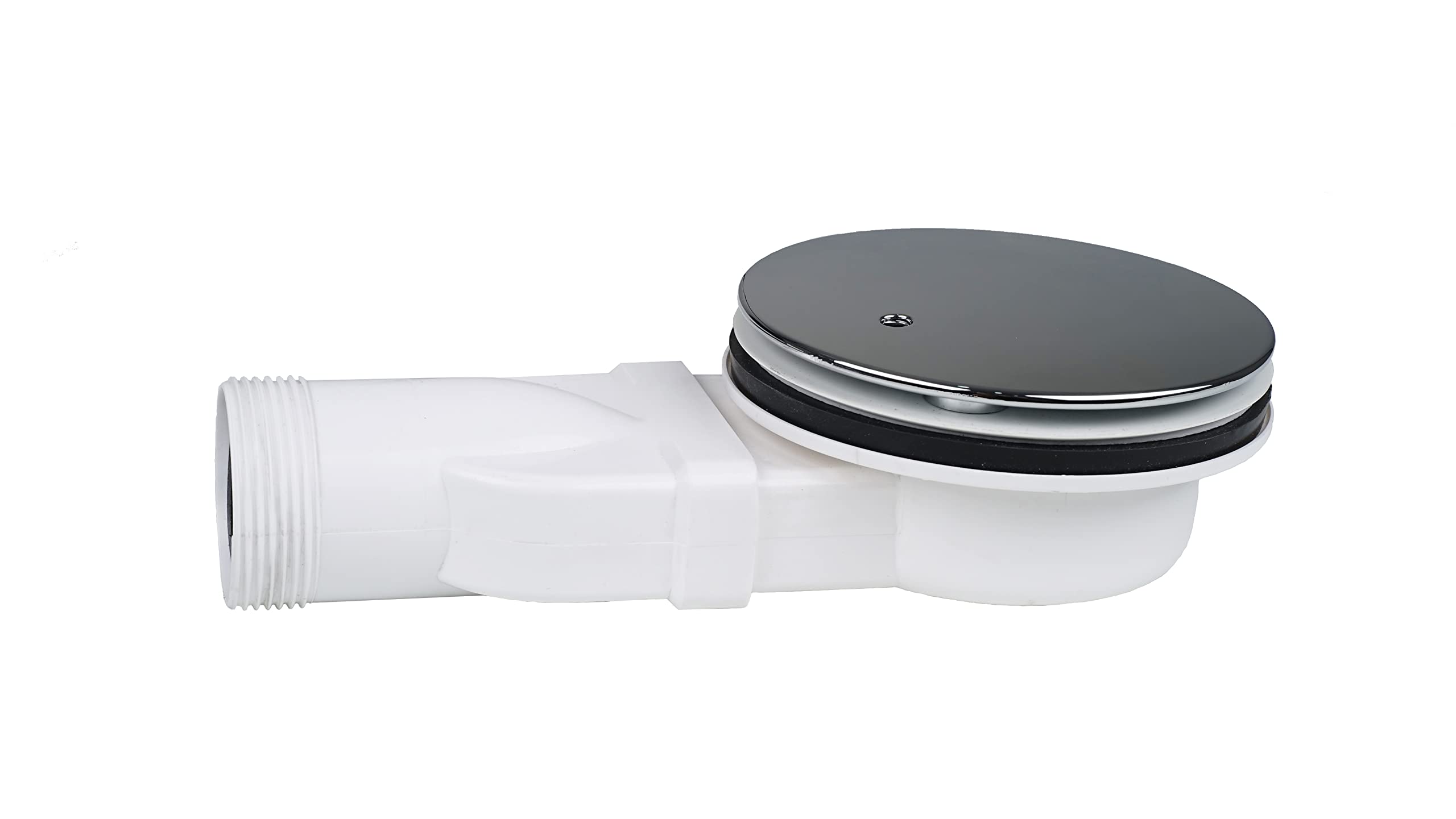 Bandeja de Ducha de ABS Cromado, Drenaje Delgado, 90 mm, 24 l/min, Drenaje Lateral de Flujo de Agua