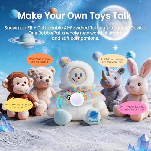Image of AI toys for kids, Interactive ai companion kids plush snowman, Designed specifically for kid's development, No screen educational toys, Smart ai stuffed animal for 3+Kids, 2026 emotional support gifts