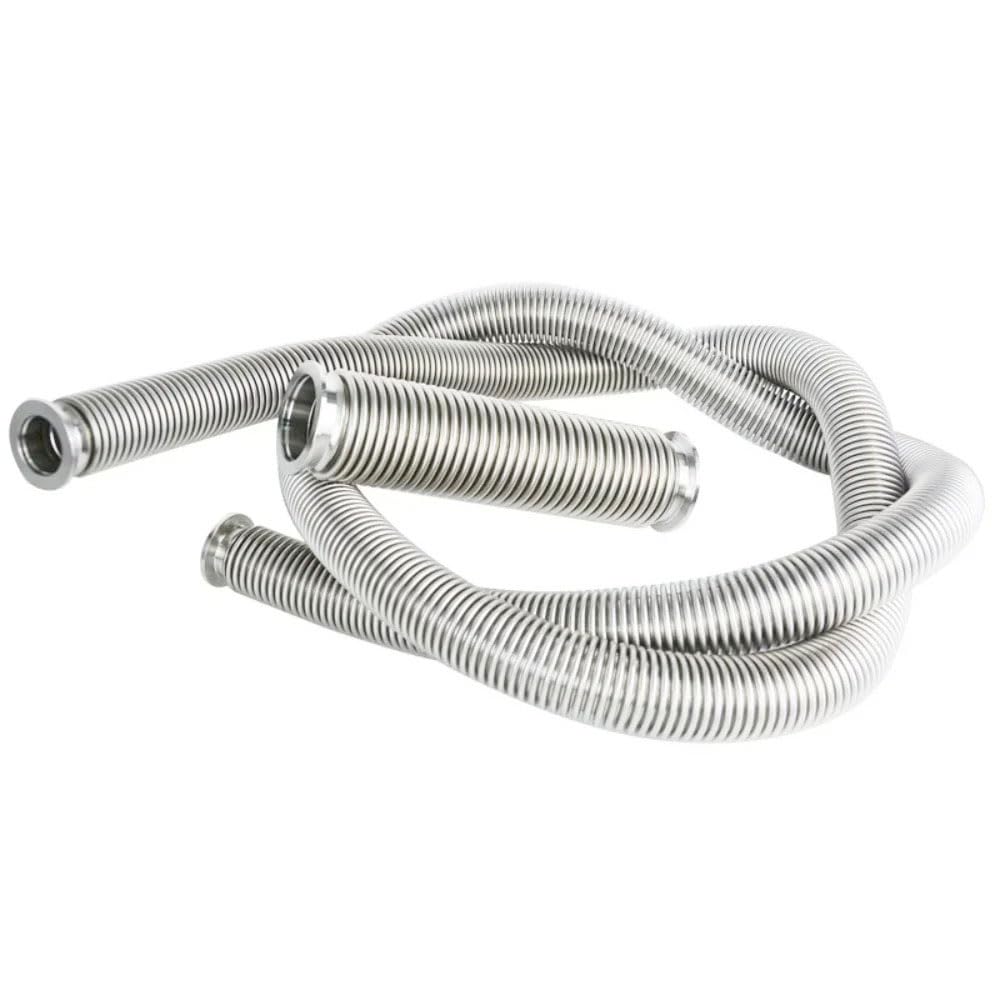 Manguera de fuelle de vacío de acero inoxidable 304 - Accesorio de tubo de expansión flexible for bridas KF16/25/40/50, longitudes de 100-3000 mm(KF16x200mm)