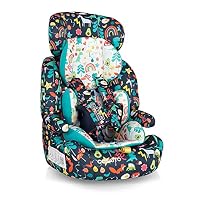 Cosatto Zoomi Toddler Car Seat & Booster Seat | 9 Months-12 Years | 5 Point Anti-Escape Harness, Adjustable Headrest, Removable Washable Covers - Forward Facing for Group 123 (Cosatto Carnival)