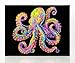 Produktbild DIAMOND DOTZ 2594372 Original 5D Diamond Painting Set, Neon Oktopus, mit Neonfarben und Samt, DIY Diamant Malerei Bilder für Erwachsene und Kinder ab 12 Jahren, Intermediate