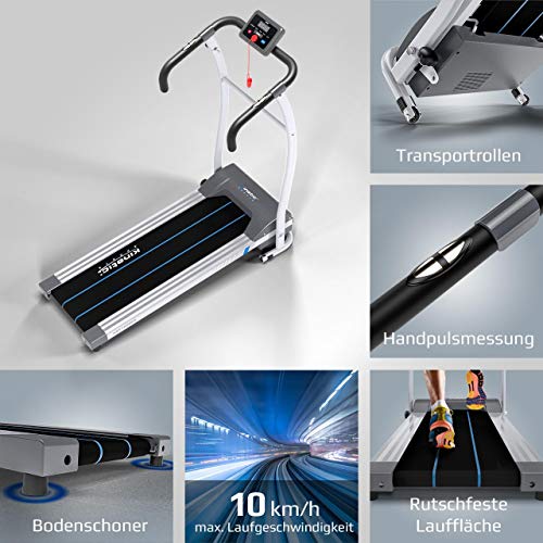 Kinetic Sports KST1600 Laufband klappbar 500 Watt leiser Elektromotor, Trainingscomputer, GEH- und Lauftraining… – Bild 4