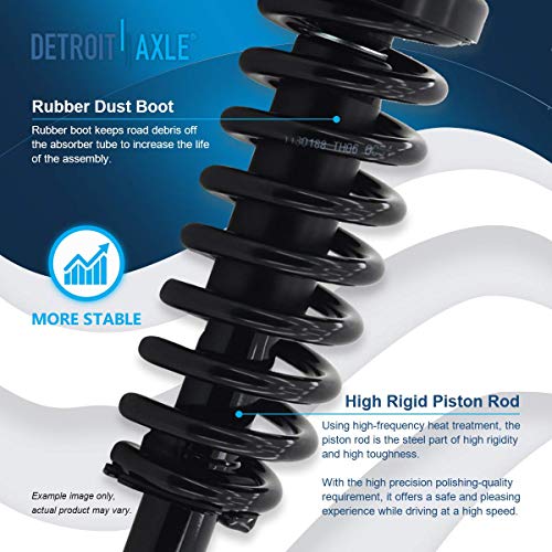 Image of Detroit Axle - 2.4L Front End Suspension Kit for 2003-2007 Honda Accord 2 Ready Struts 2 Lower Control Arms 2 Sway Bars 4 Inner & Outer Tie Rods 2 Upper Ball Joints 2 Boots 2004 2005 2006 Replacement