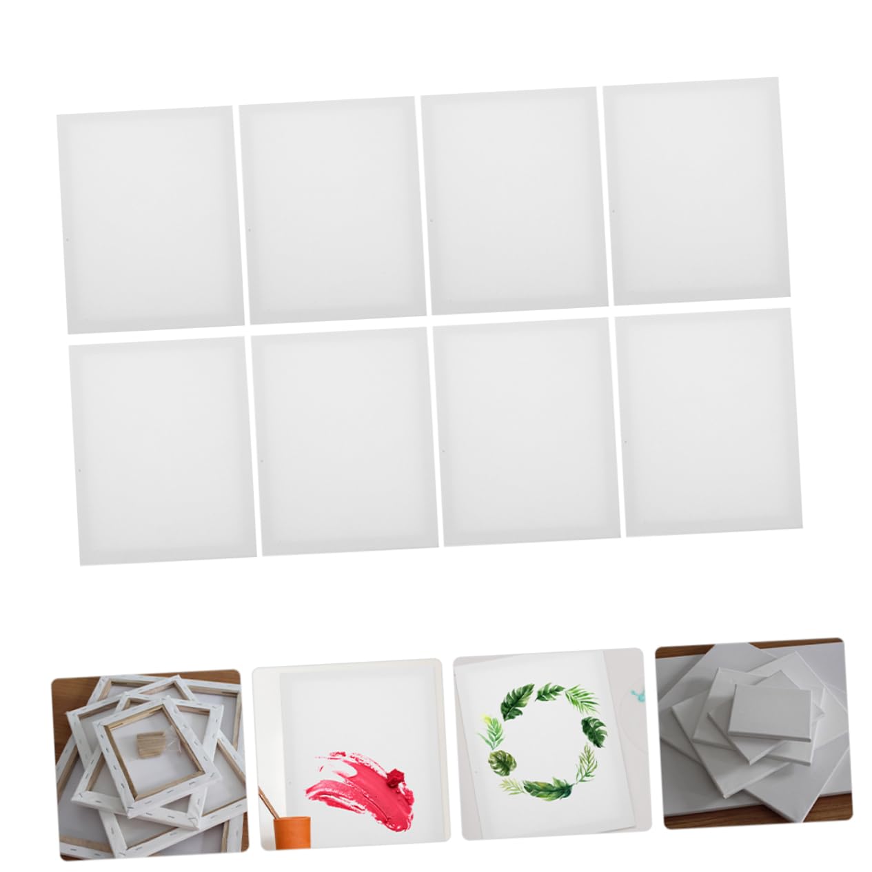 Gadpiparty 8pcs Blank Painting Panels Professional Multi Function Oil Painting Boards for Adults Durable and Art Canvas for Creative Projects and Home Use