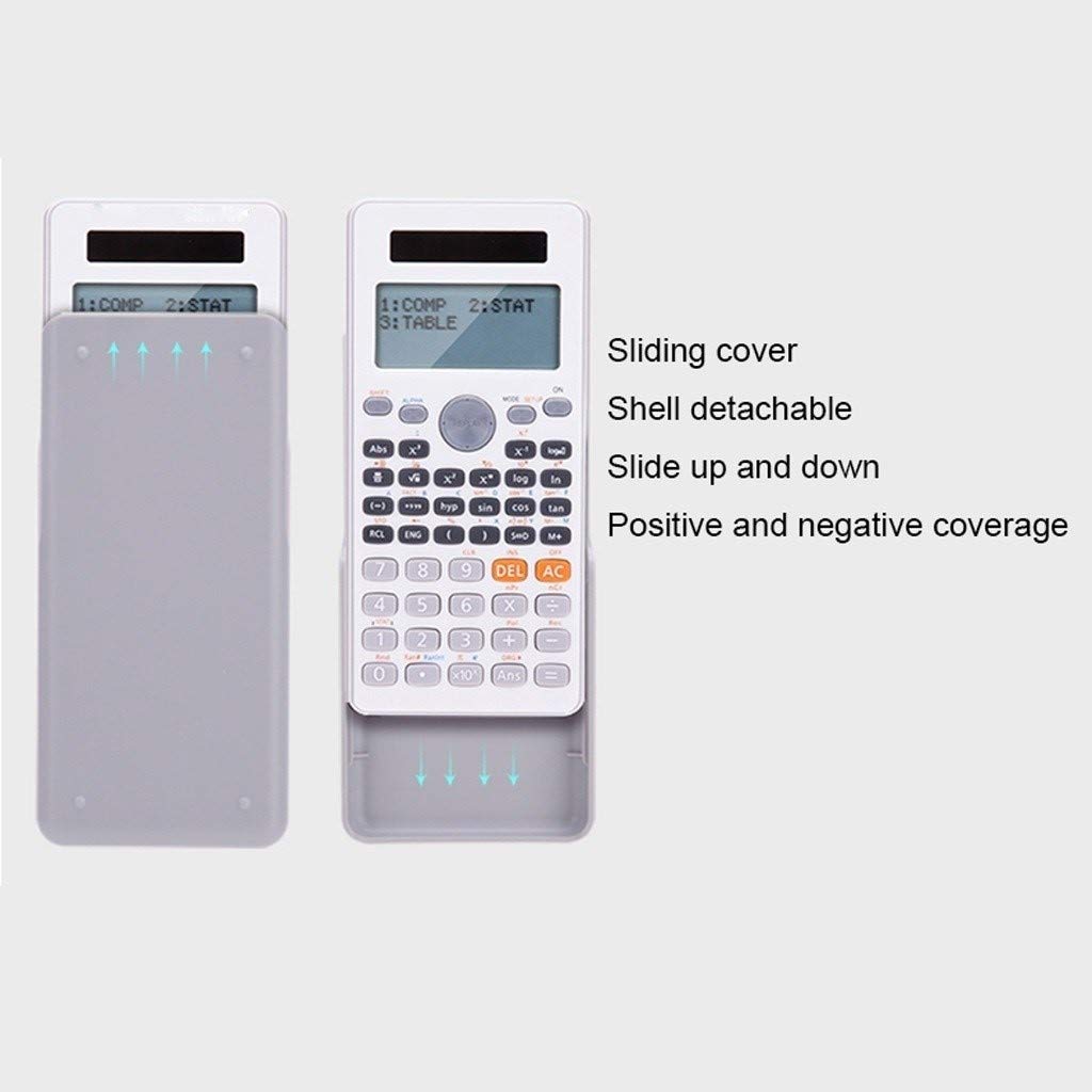 PIAOLING Calculatrice De Bureau Écran LED Double Alimentation 12 Chiffres - Modèle Rouge Protection Yeux