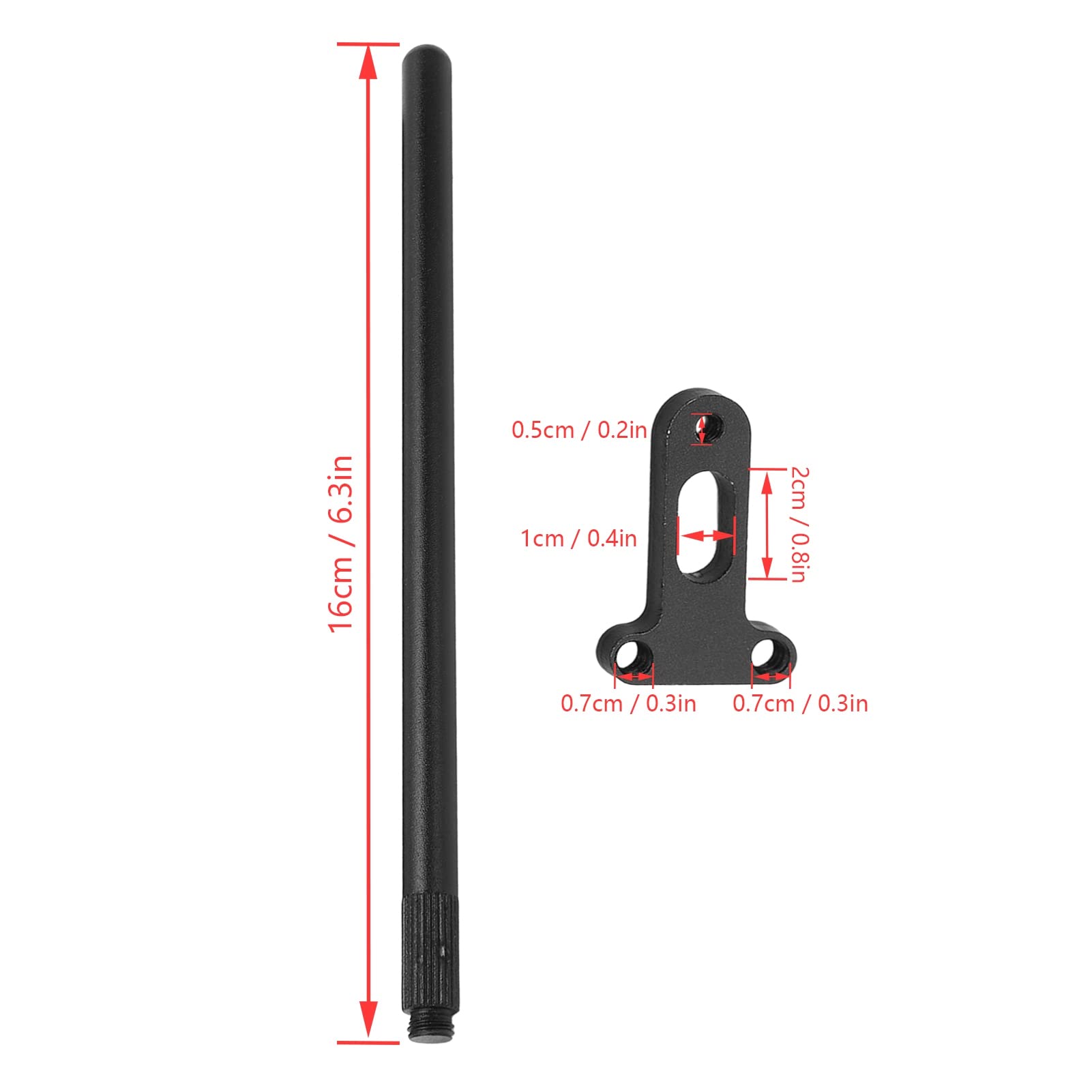 Aluminium Alloy Carp Fishing Snag Bars, Windproof Snag Bars Aluminium Alloy Carp Fishing Snag Bars for Bite Alarms Windproof Carp Fishing Snag Bars Anti Falling Snag Bars (L)