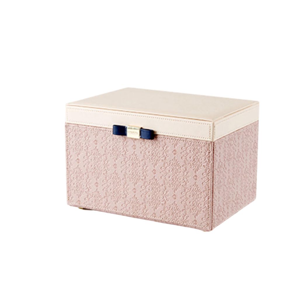 CVHfhjTG jewellery box, Jewelry Box Court Style Case, Boxes with Drawers and Dividers, Organizer for Women and Girls Necklaces Earrings Rings Bracelet(C)