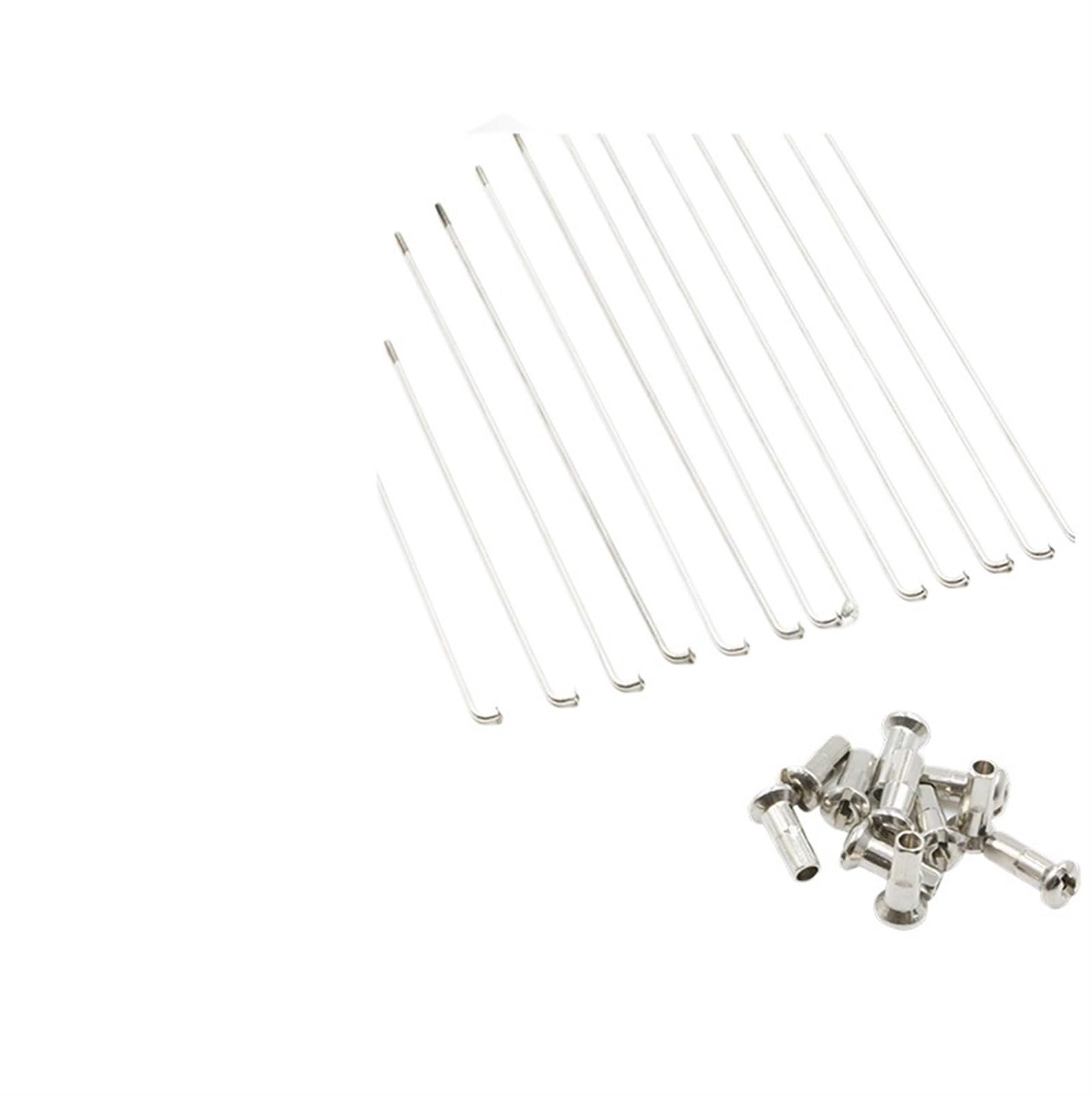 Rayons de vélo électrique 36 pièces pour roue de moteur 12G/K rayons de vélo courbés vélo électrique rayons de roue en acier argenté pour VTT vélo de route (couleur : 12G 220MM)