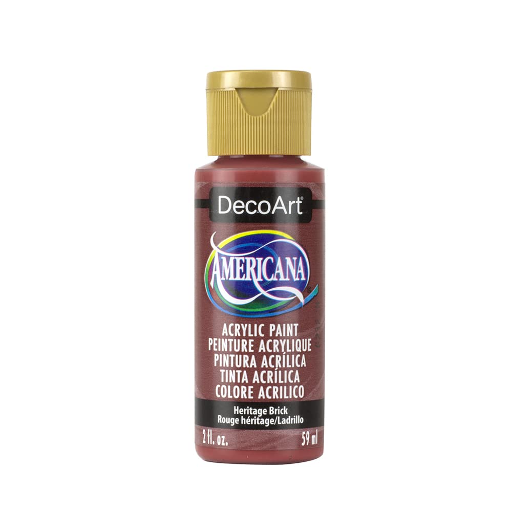 Amazon.com: DecoArt Americana Acrylic Paint, 2-Ounce, Heritage Brick