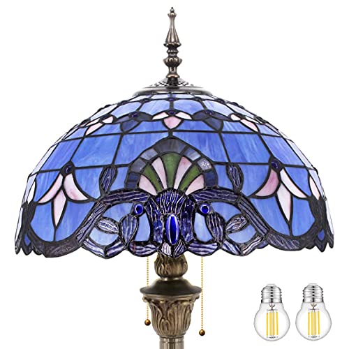 WERFACTORY Blue Purple Baroque Floor 64-Inch