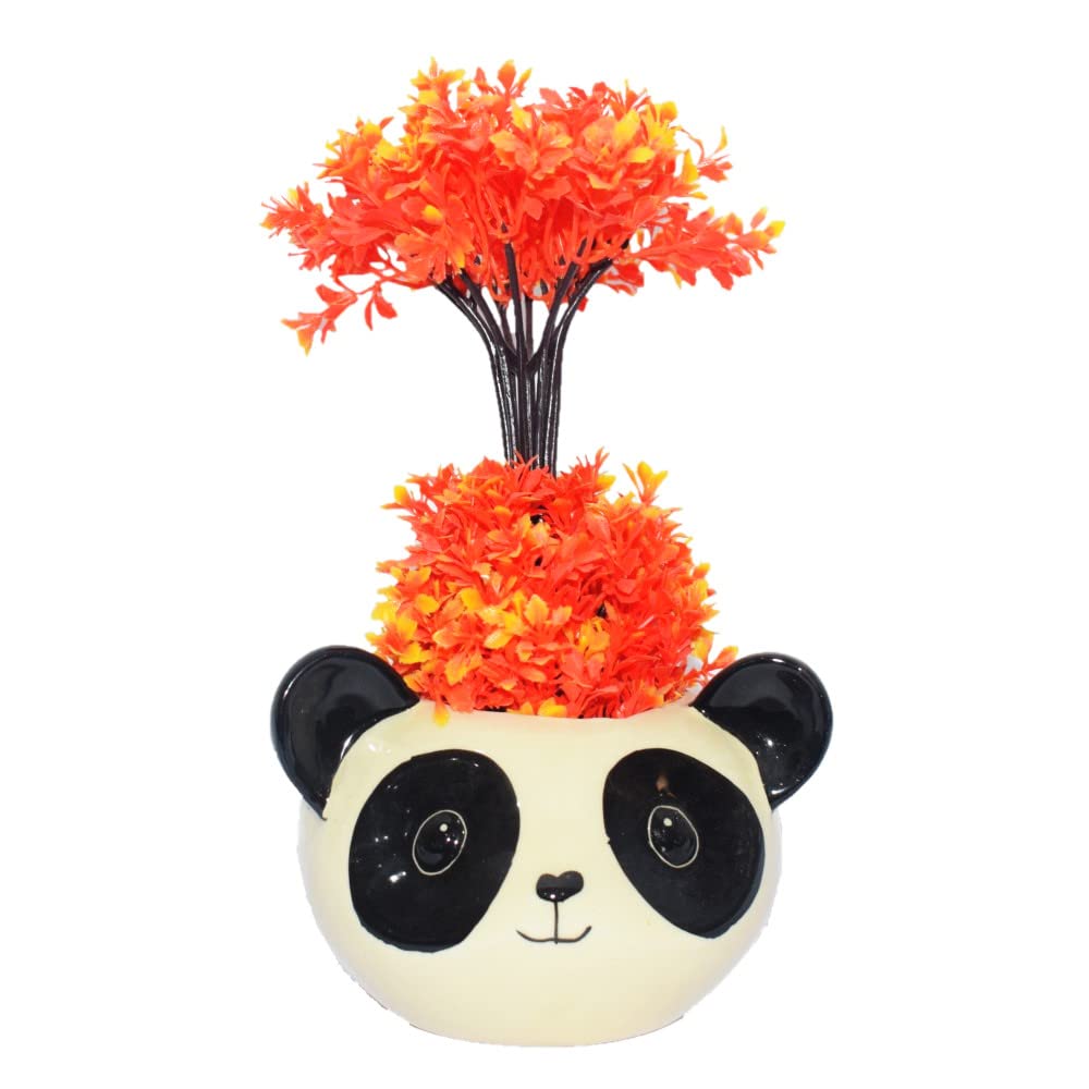 Kashi Crafts Cute Panda Planter | Ceramic Flower Pot with Drainage Hole – Decorative Pottery for Home, Office, Garden, Indoor (B09SF5S8N2) Amazon Price History, Amazon Price Tracker