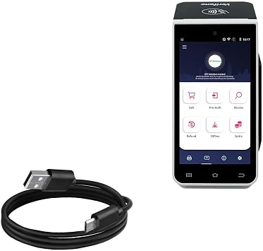 BoxWave Cable Compatible with Verifone X990 - DirectSync Cable, Durable Charge and Sync
