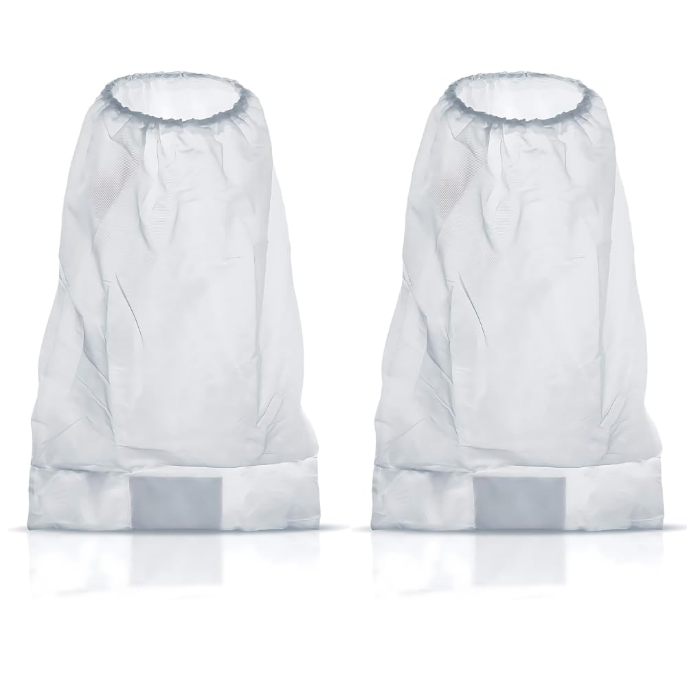 Pool Fine Mesh Leaf Vacuum Bag for Pool Leaf Master, Leaf Eater, Leaf Catcher, Leaf Gulper, Leaf Bagger - Universal Fit Designed to Fit All! (2 Pack)