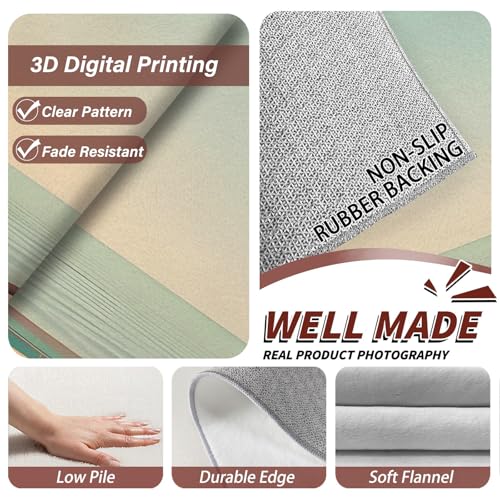 Tapis lavable en machine 160x200 contre les taches du salon - 6