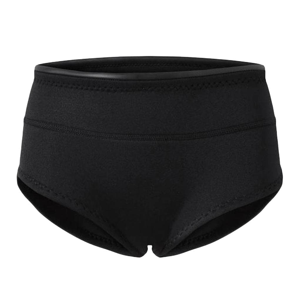 pistro Damen-Neoprenanzug, 1,5 mm, Neopren, Tauchen, Schnorchel, Unterwäsche, kurze Hose, flach, Schwarz, Größe L