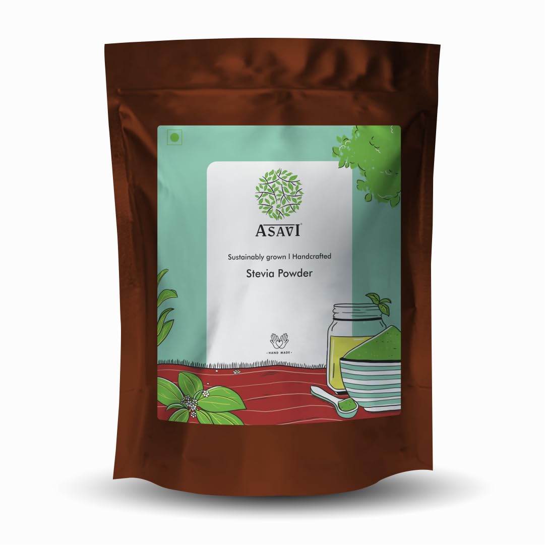 Crushed Green Stevia Powder | 100% Whole Leaf, Zero-Calorie Indigenous Plant Sweetener | Pack of 2, 100g each-image-47