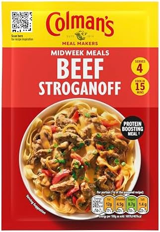 Colman's Beef Stroganoff Recipe Mix perfect with pasta quick to prepare sauce mix 39 g
