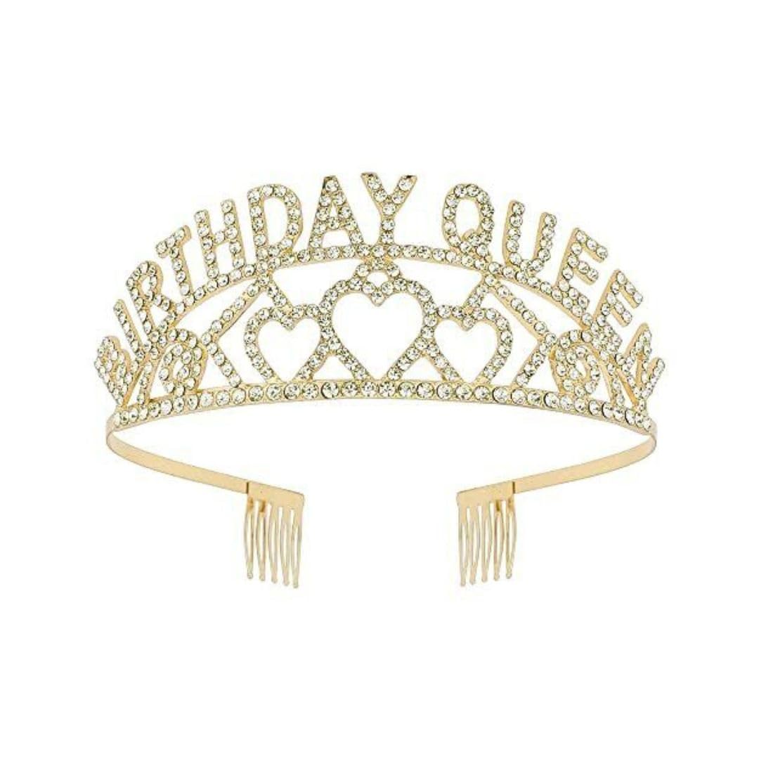 Wanna Party Metal Tiara Birthday Queen, Women Birthday Queen Crowns Tiaras, Girls Birthday Princess Crown, Metal Rhinestone Crystal Birthday Tiaras (B0CL7KK55J) Amazon Price History, Amazon Price Tracker