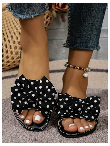 Image of GORGLITTER Women's Gold Sandals Dressy Cute Summer 2026 Bow Square Toe Trendy Beach Boho Wedding Vacation Slides Shoes