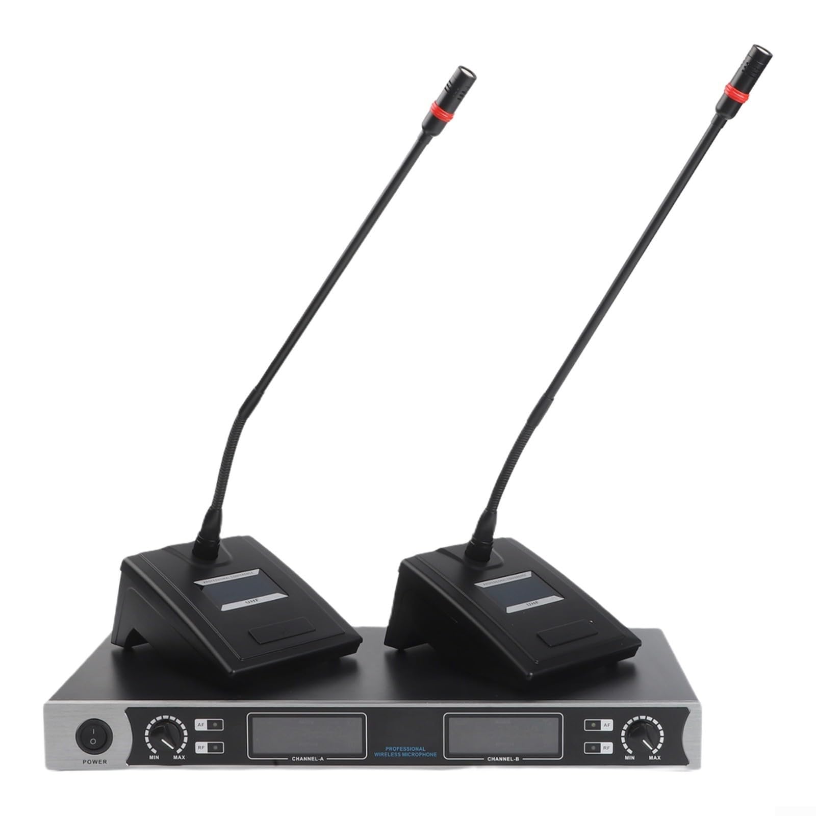 Microfono da conferenza wireless doppio per sistema ABS a collo
