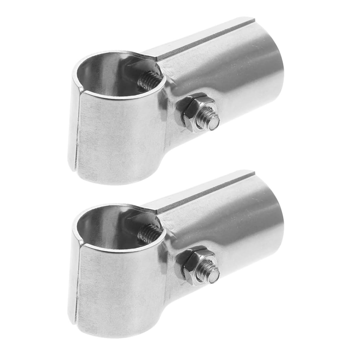 2 pezzi a forma di T morsetto per tubo connettore 25 mm acciaio inox giunto tubo bidirezionale 69,5 x 27,5 mm per appendiabiti recinzioni supporto rotaie e progetti fai da te per tubi