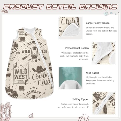 Image of vvfelixl Bright Funny Dinosaurs Baby Sleeping Bag Sleep Sack,Baby Wearable Blanket Sleep Suit for 0-6 Months