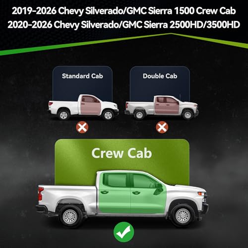 Barrales laterales para Chevy Silverado Sierra 2019-2026 miniatura 2