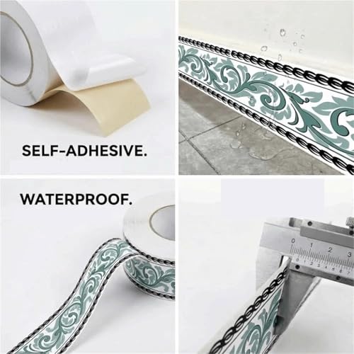 Rodapié autoadhesivo para tapar imperfecciones de la pared y cubrir juntas 3