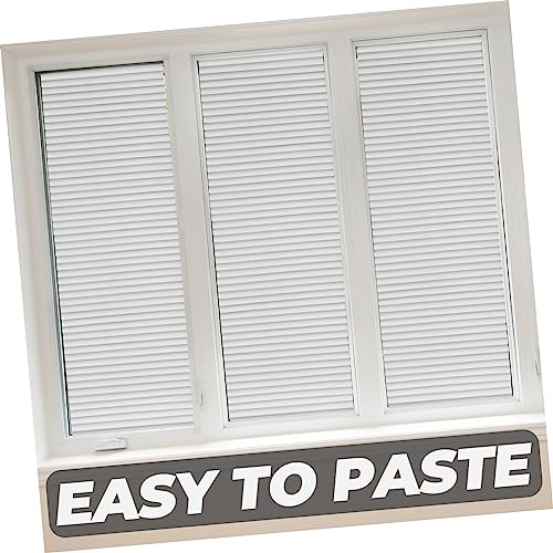 Película de ventana estática patrón persiana para baño miniatura 3