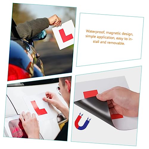 Imanes de coche de aprendizaje CHILDWEET accesorios auto y calcomanías impermeables 7