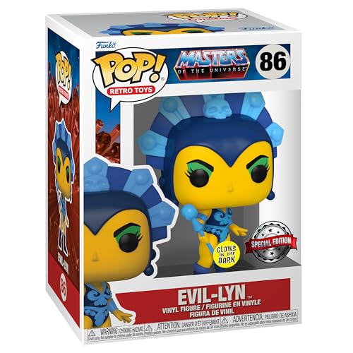 Funko Pop! & tee: Motu - Evil Lyn - Brilla en la Oscuridad - Extra Large - XL - Masters of The Universe - Camiseta, Franela - Ropa con Figura de Vinilo Coleccionable - Idea de Regalo para Adultos