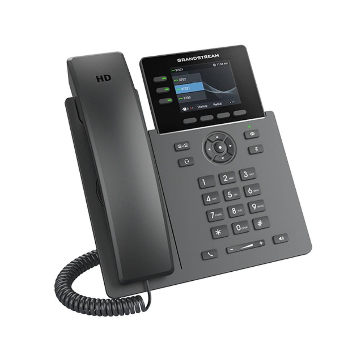 Téléphone IP Grandstream GRP2611G PoE Noir