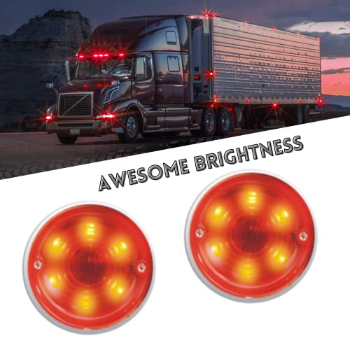Feu LED rouge 24V pour tracteur et bus pack de 2 marqueurs - 5