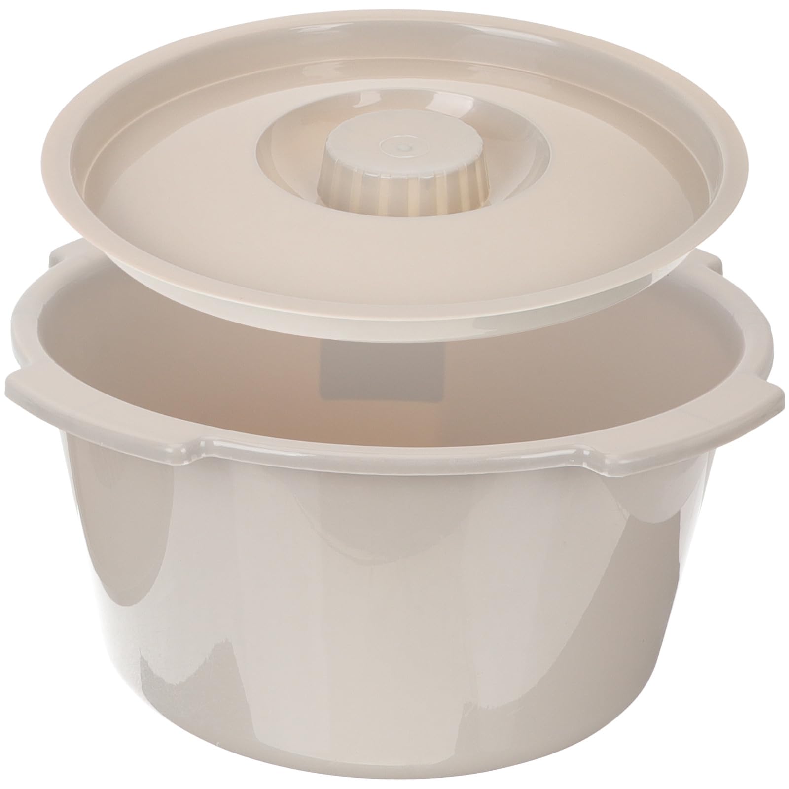 Vaso da Notte in Plastica per Anziani Coperchio, Secchio per Urina Robusto in Pp, Orinatoio per Pazienti e Disabili, Comodino Sanitario per Uso Domestico e Ospedaliero, Colore
