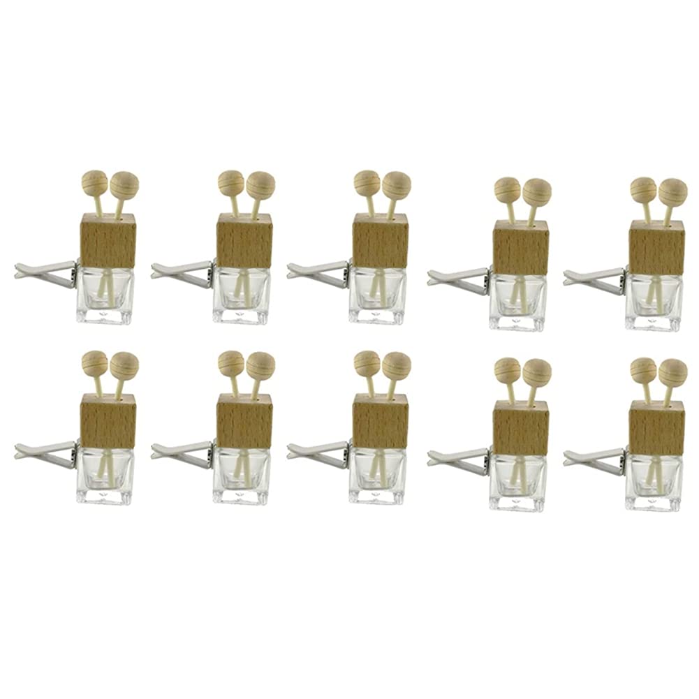 Camisin 10Pcs Car Perfume Vent Clip Auto Air Outlet Perfume Bottle Remove Odor Essential Oil Diffuser Aroma Fragrance Diffuser