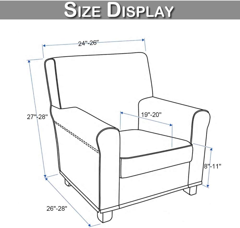 Banquet Armchair Slipcovers Chair Cover High Stretchy Sofa Furniture Protector Tub Chair Covers with Removable Couch Covers for Living Room Home Decor
