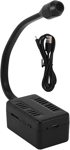 Zyyini Mini cámara, HD 1080P cámara de seguridad interior lente flexible, cámara pequeña, conversación de 2 vías, detección de movimiento, monitor