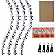 Qiaomiao 4 stück GTA 26 Sägeketten für 4 Zoll (10cm) Schwert, 1/4LP 1,1 mm 28 Treibglieder Mini Kettensäge Ketten Kompatibel mit Stihl 36700000028
