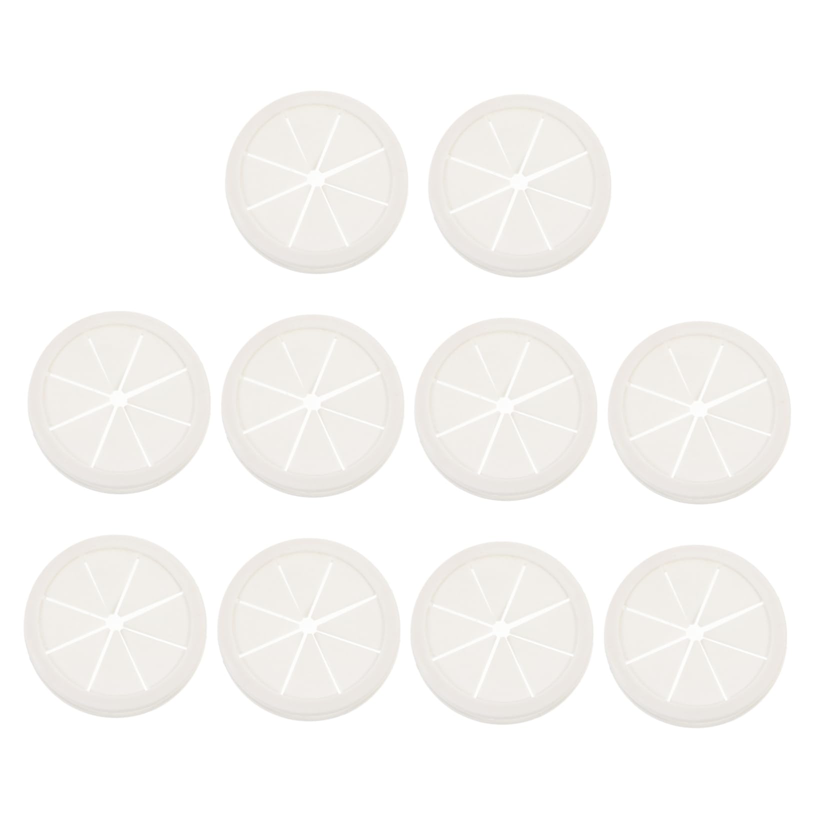 KICHOUSE Professional Electric Coil 10 Pcs Desk Grommet Cord Hole Cover Office Wire Organizer Tidy Safe Material