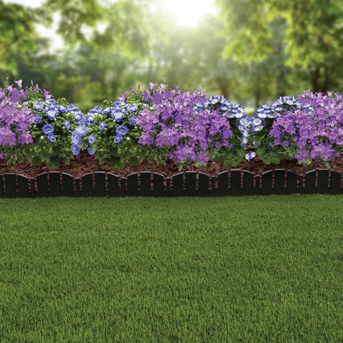 image for EasyFlex No-Dig Landscape Edging with Anchoring Spikes, 4.5 in. Tall D